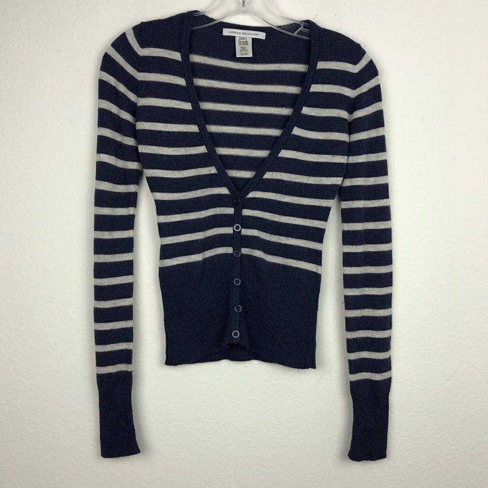 Urban behavior angora purple cardigan